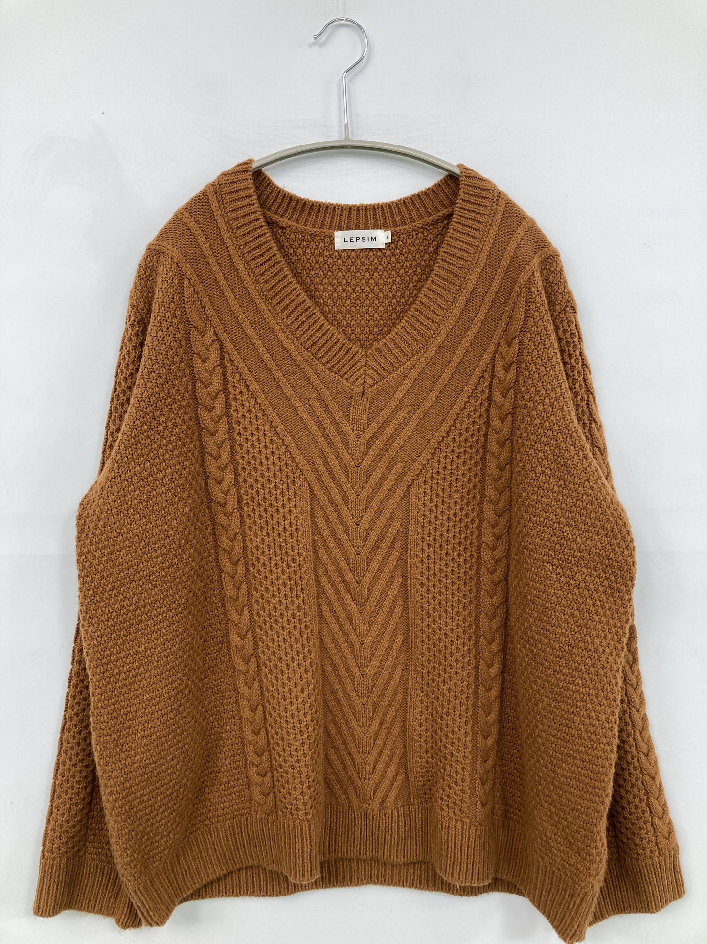 LEPSIM/レプシィム/ニット/セーター/トップス/ブラウン/L