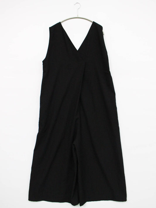 pattern torso/つなぎ/オールインワン/オールインワン・サロペット/ブラック