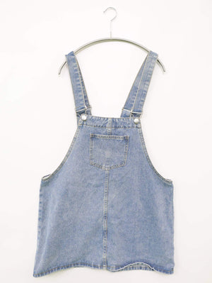 ジャンパースカート/ワンピース/ドレス/スカイブルー