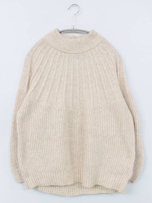 ニット/セーター/トップス/アイボリー/M