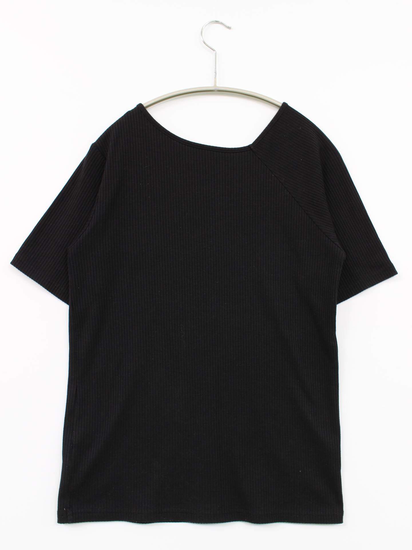 Samansa Mos2/Tシャツ/カットソー/トップス/ブラック/フリー