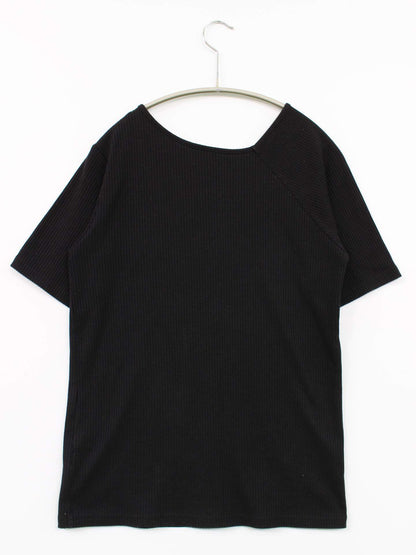 Samansa Mos2/Tシャツ/カットソー/トップス/ブラック/フリー