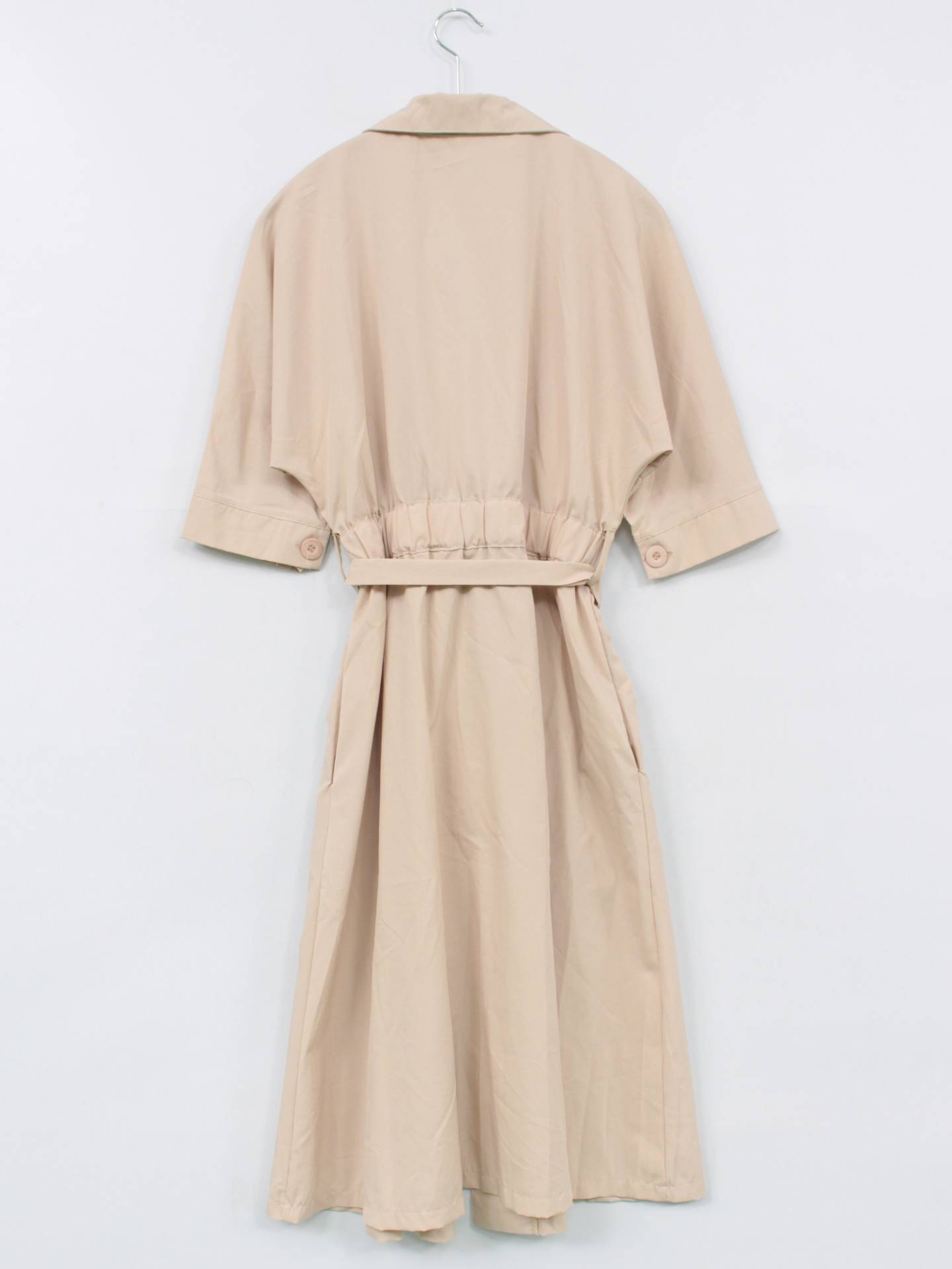 XIAYIJIAO/シャツワンピース/ワンピース/ドレス/ベージュ