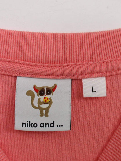niko and .../Tシャツ/カットソー/トップス/ピンク/L