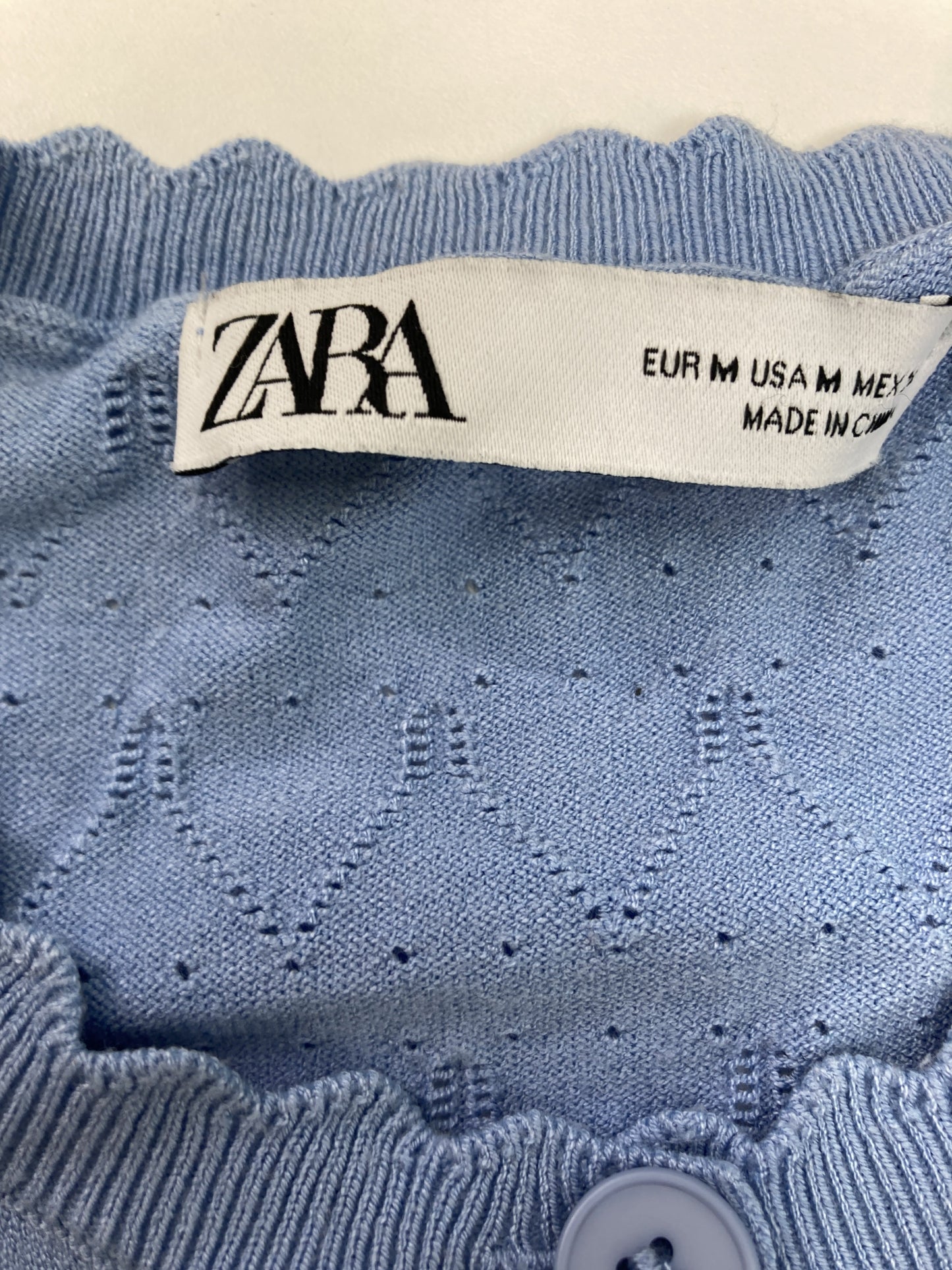 ZARA/ザラ/カーディガン/ボレロ/トップス/スカイブルー/EUR M/USA M/ MEX 28
