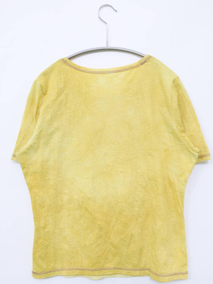 mimOsalip/Tシャツ/カットソー/トップス/イエロー/M～L