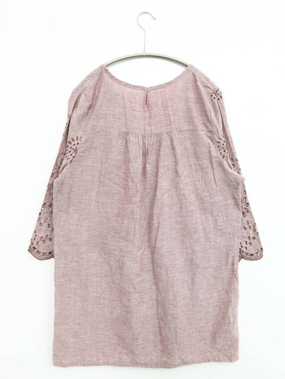 チュニック/ワンピース/ドレス/ベージュ/M~L