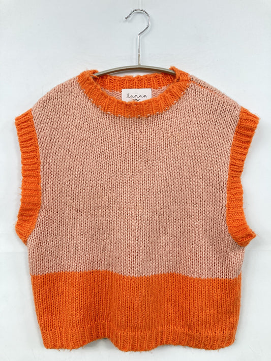 lanan/ラナン/ベスト/トップス/オレンジ