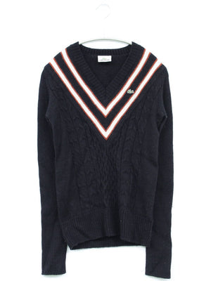 LACOSTE/ラコステ/ニット/セーター/トップス/ブラック/40