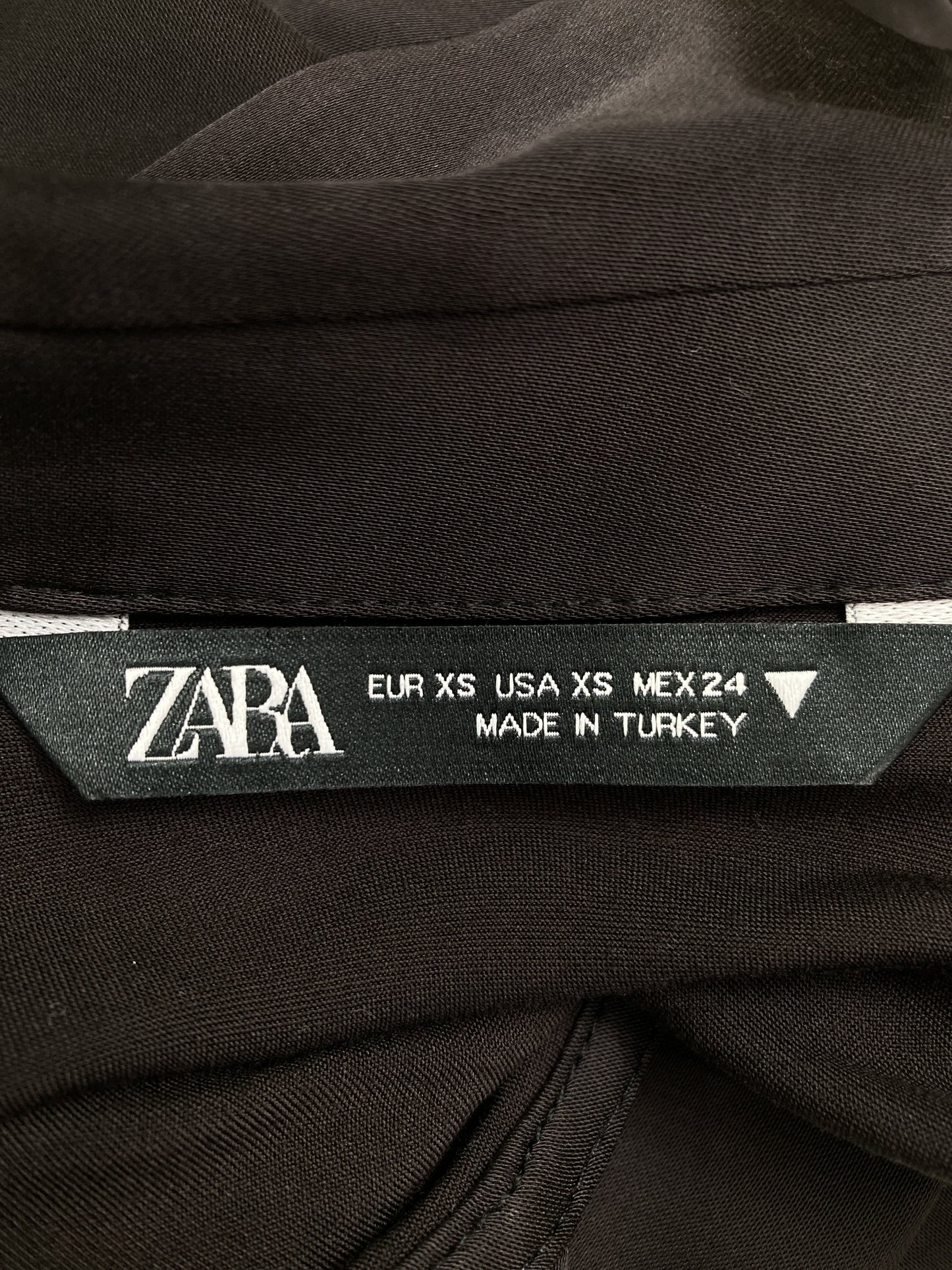 ZARA/ザラ/シャツ/ブラウス/トップス/ブラック/XS