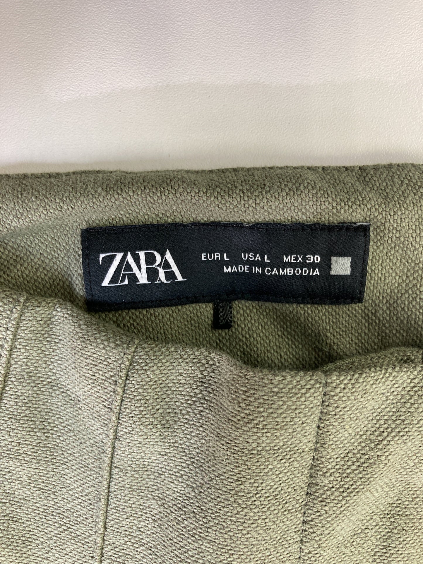 ZARA/ザラ/スラックス/パンツ/カーキ/EUR L/USA L/MEX 30