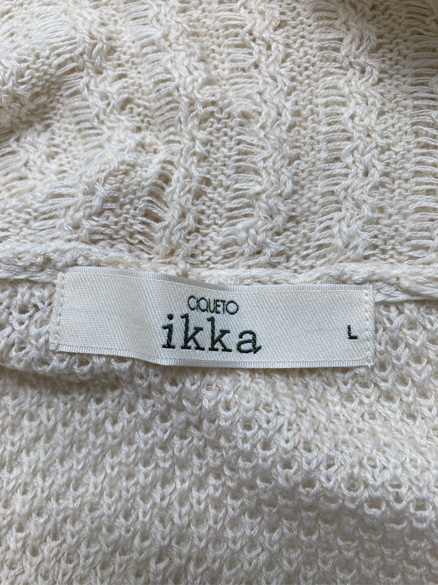 IKKA/イッカ/カーディガン/ボレロ/トップス/ベージュ/L