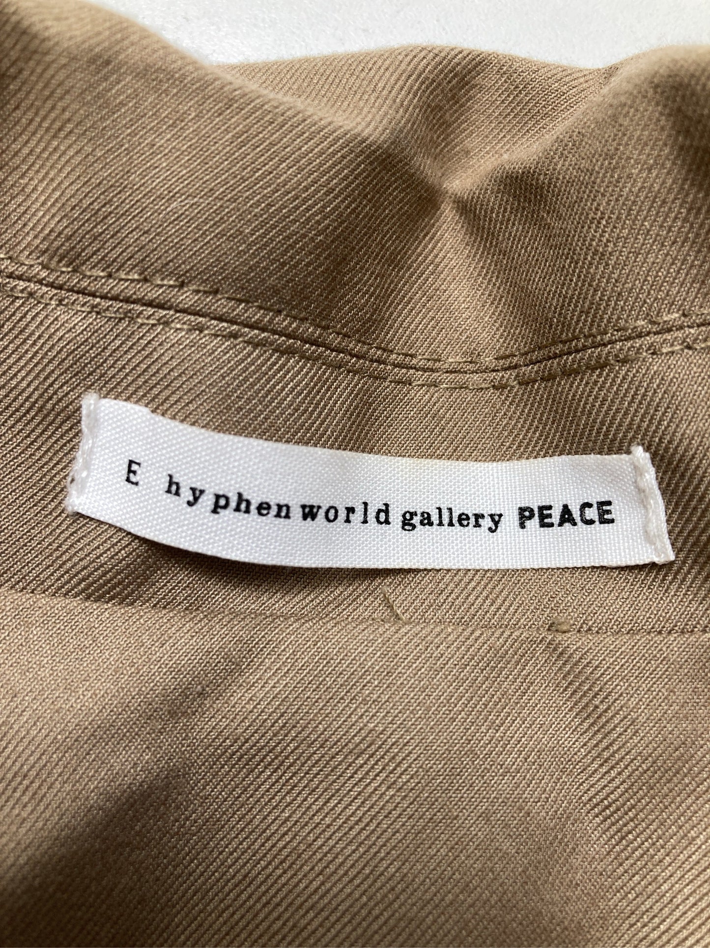 E hyphen world gallery peace/イーハイフンワールドギャラリーピース/その他アウター/ジャケット/アウター/ベージュ/F