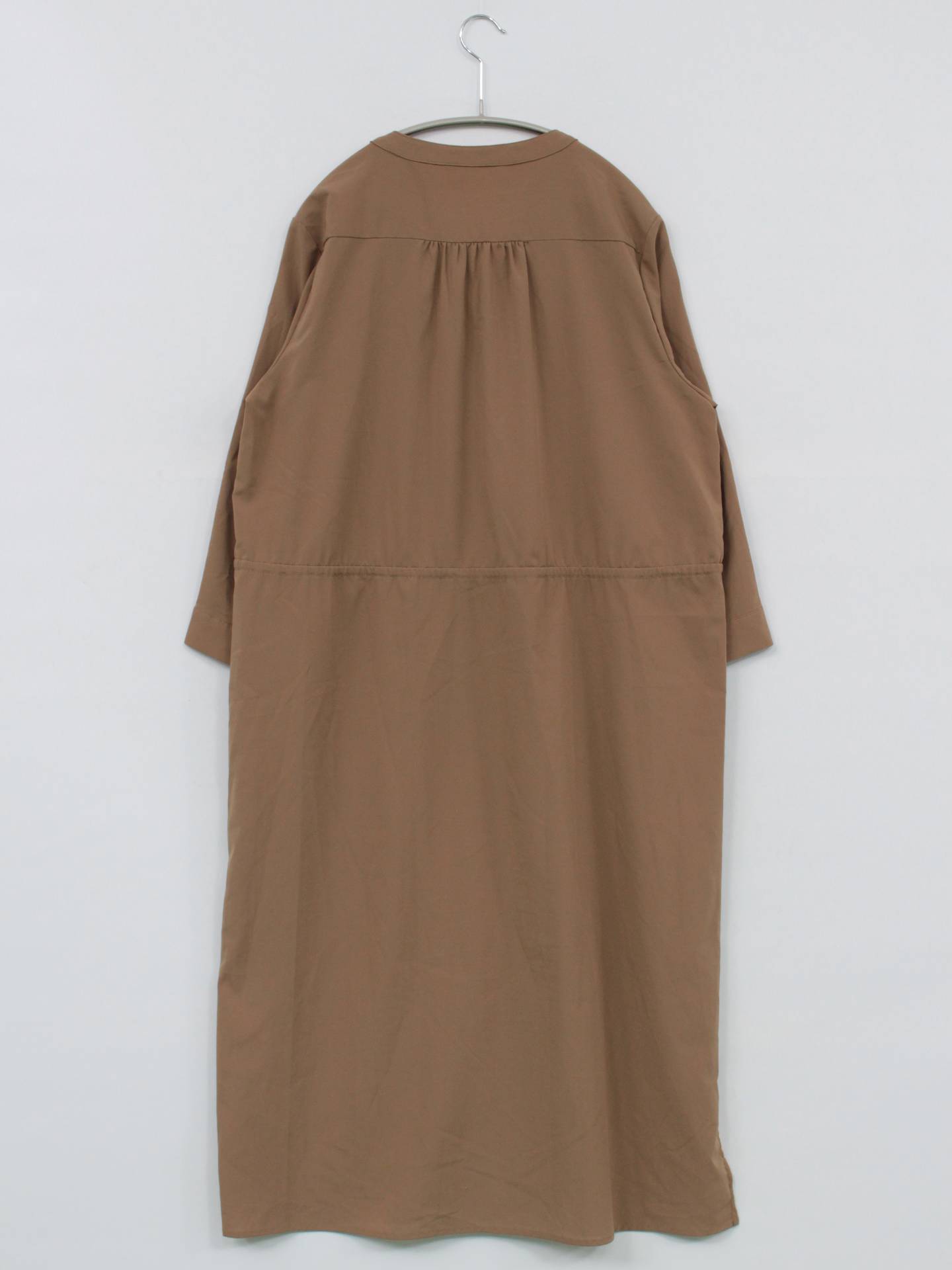 シャツワンピース/ワンピース/ドレス/ブラウン/L