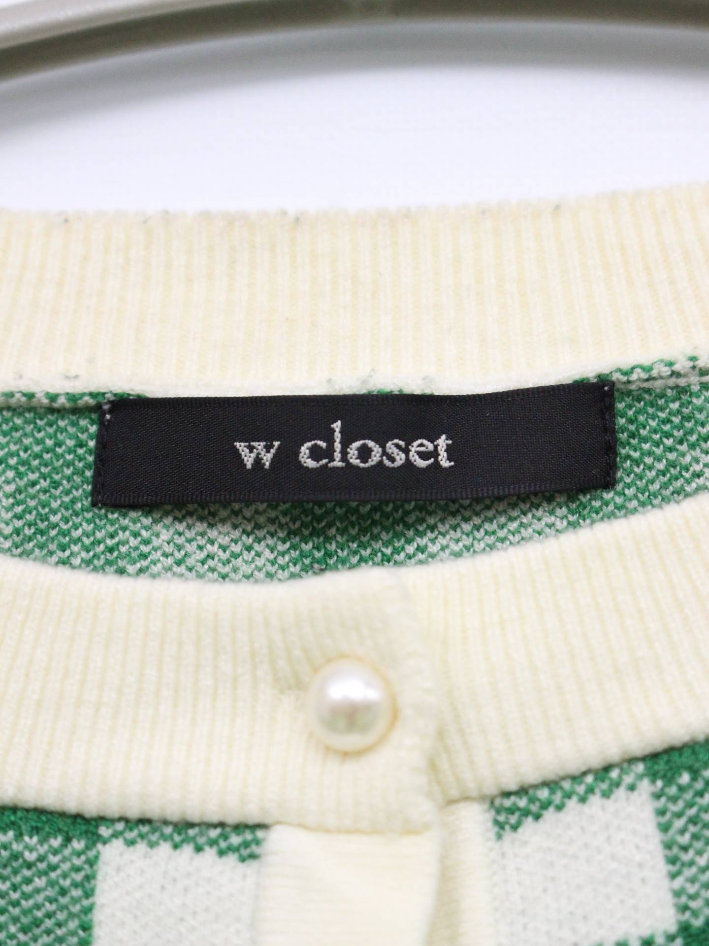 w closet/ダブルクローゼット/カーディガン/ボレロ/トップス/グリーン/F