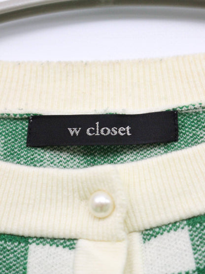 w closet/ダブルクローゼット/カーディガン/ボレロ/トップス/グリーン/F