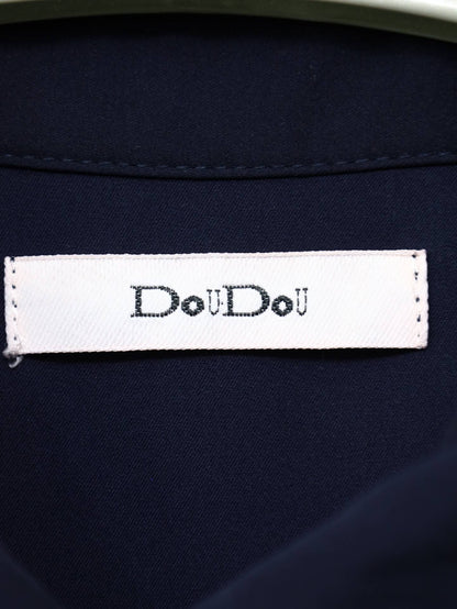 DouDou/シャツワンピース/ワンピース/ドレス/ブラック/FREE