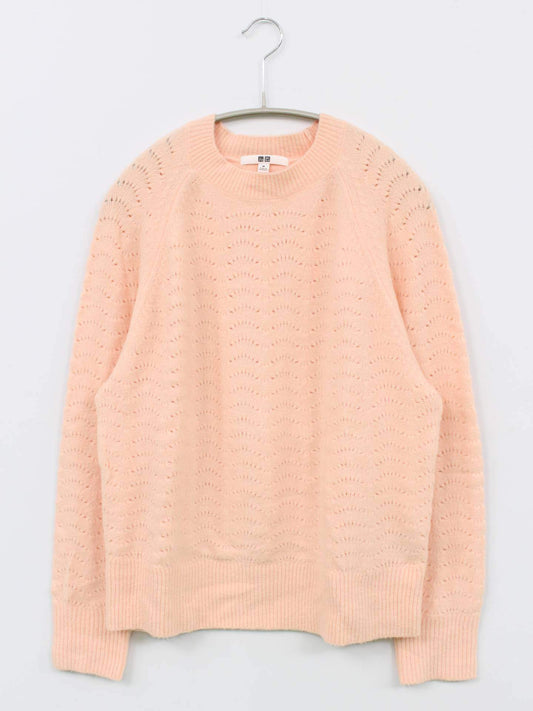 UNIQLO/ユニクロ/ニット/セーター/トップス/ピンク/M