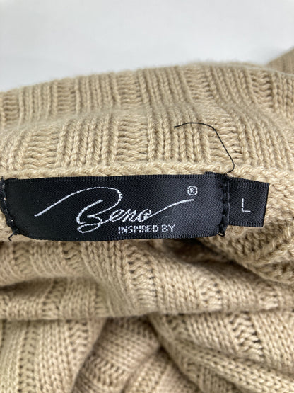 Beno/ビーノ/ニット/セーター/トップス/ベージュ/L