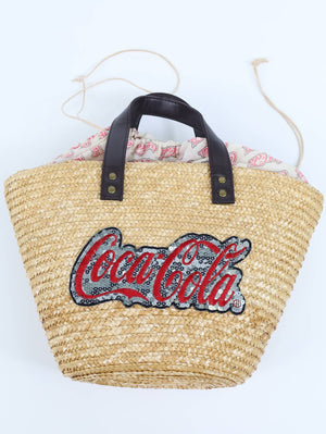Coca Cola/コカコーラ/カゴバッグ/バッグ/ベージュ