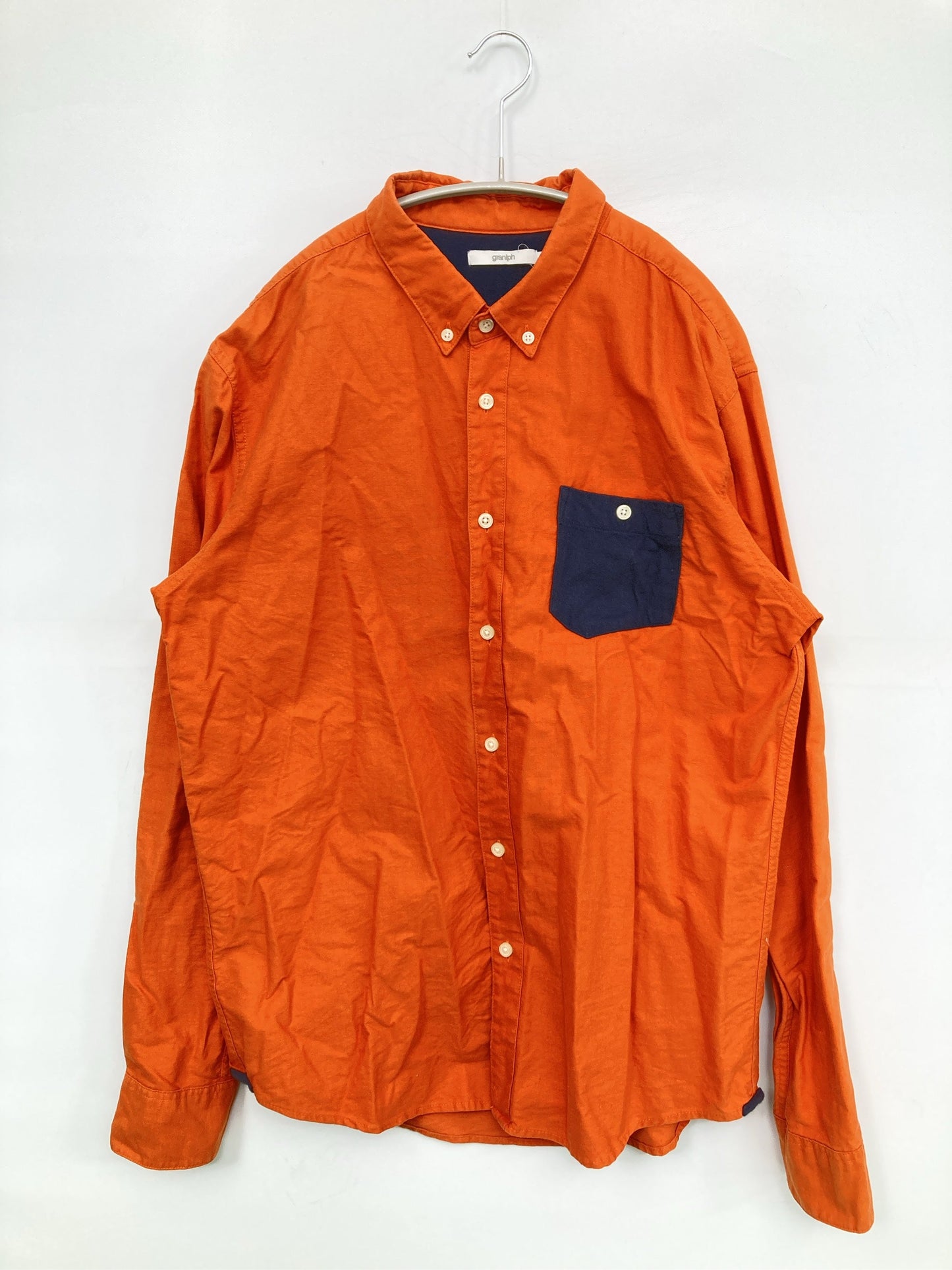 graniph/グラニフ/シャツ/ブラウス/トップス/オレンジ/L