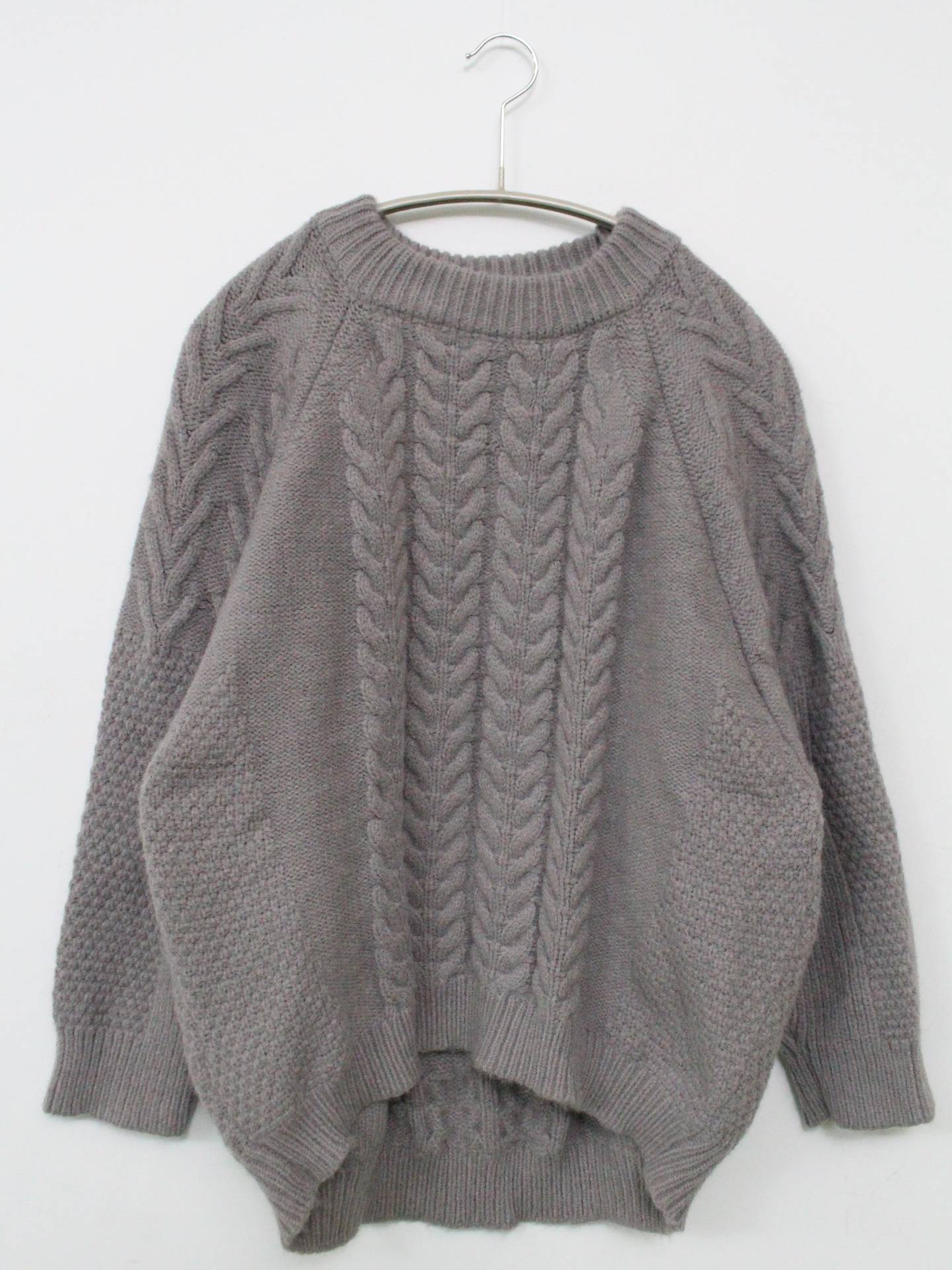 ニット/セーター/トップス/グレー