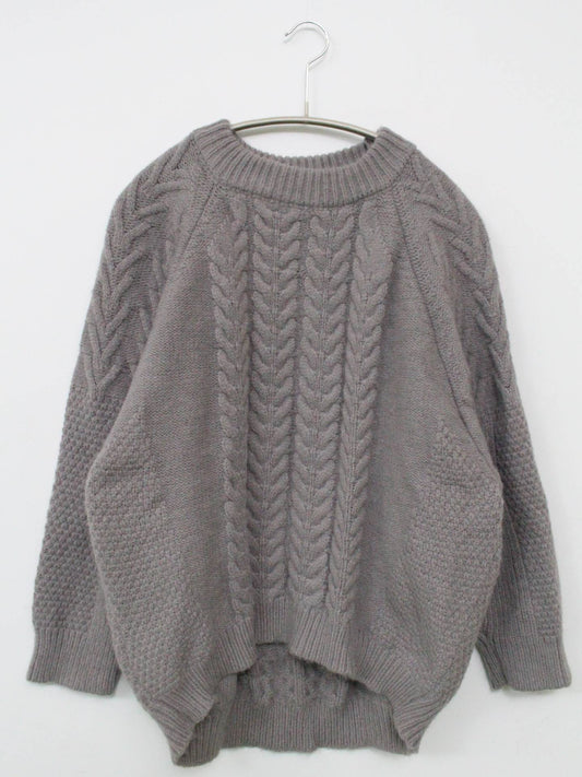 ニット/セーター/トップス/グレー