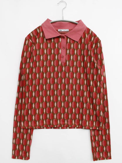 ZARA/ザラ/ニット/セーター/トップス/レッド/M