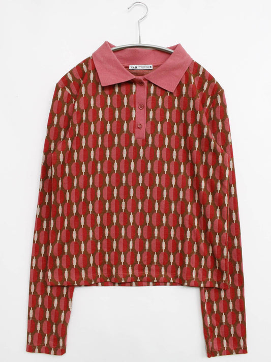 ZARA/ザラ/ニット/セーター/トップス/レッド/M