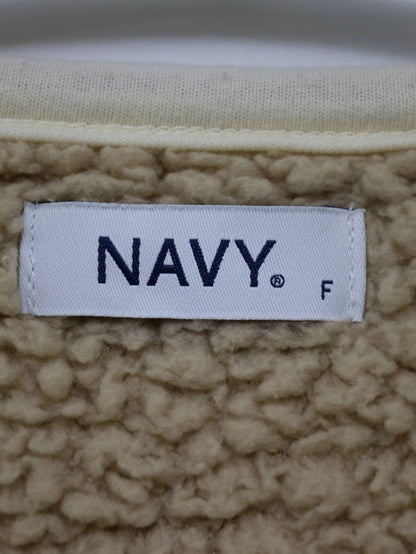 NAVY/ノーカラージャケット/ジャケット/アウター/ベージュ/F