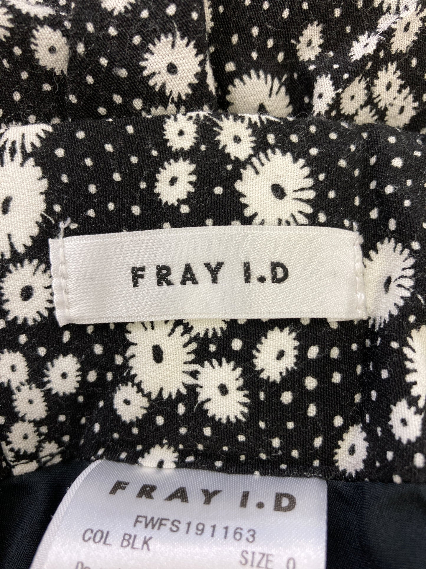 FRAY I.D/フレイアイディー/ロングスカート/スカート/ブラック/0