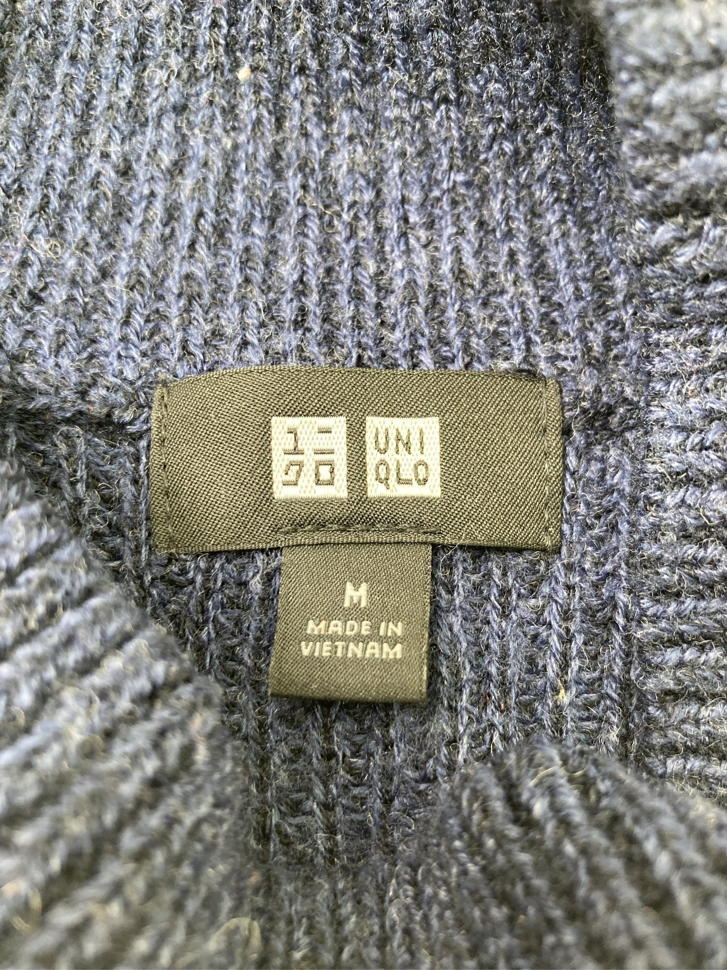 UNIQLO/ユニクロ/ニット/セーター/トップス/ネイビー/M