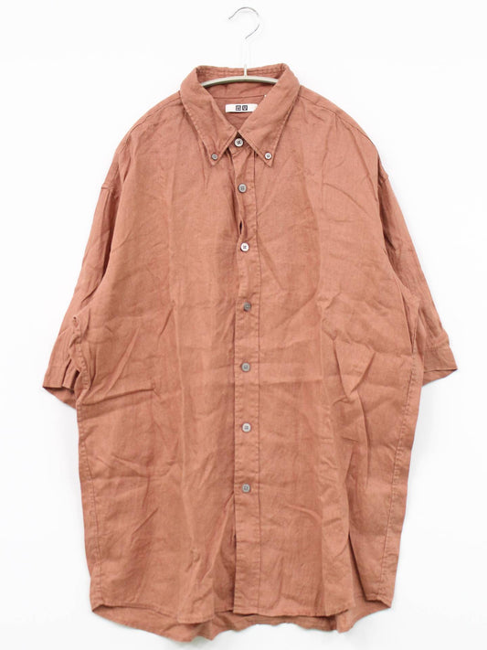 UNIQLO/シャツ/ブラウス/トップス/オレンジ/XL