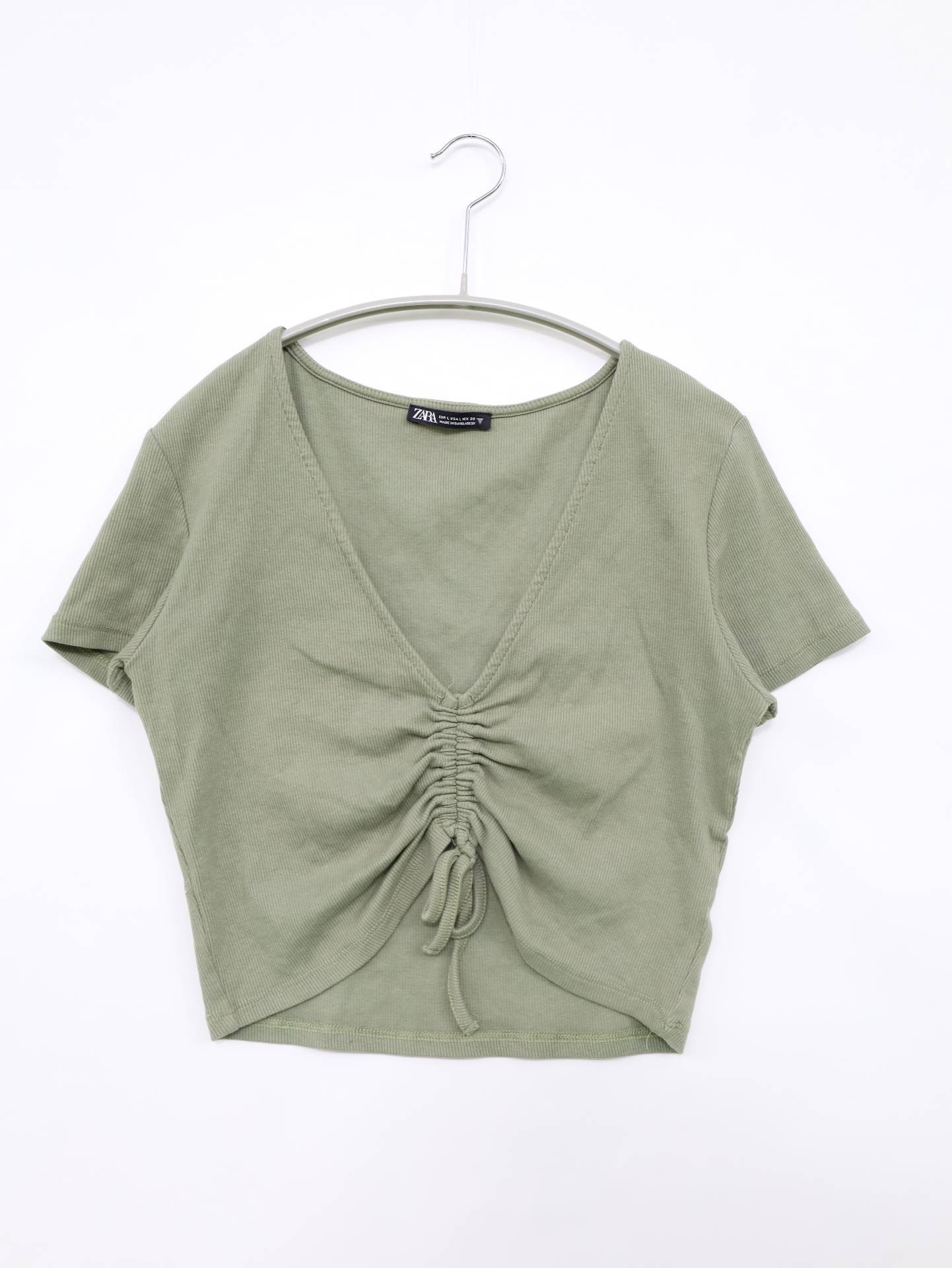 ZARA/ザラ/シャツ/ブラウス/トップス/グリーン/EUR L,USA L,MEX 30