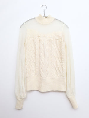 LAGUNAMOON/ラグナムーン/ニット/セーター/トップス/ホワイト/F