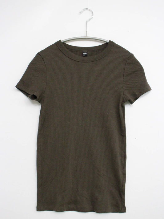 UNIQLO/ユニクロ/Tシャツ/カットソー/トップス/ブラウン/S