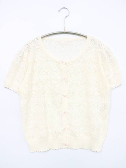 LODISPOTTO/ロディスポット/カーディガン/ボレロ/トップス/ホワイト/M