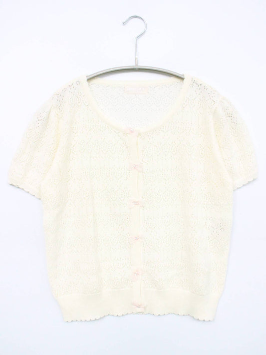 LODISPOTTO/ロディスポット/カーディガン/ボレロ/トップス/ホワイト/M