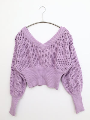 CECIL McBEE/セシルマクビー/ニット/セーター/トップス/パープル/M