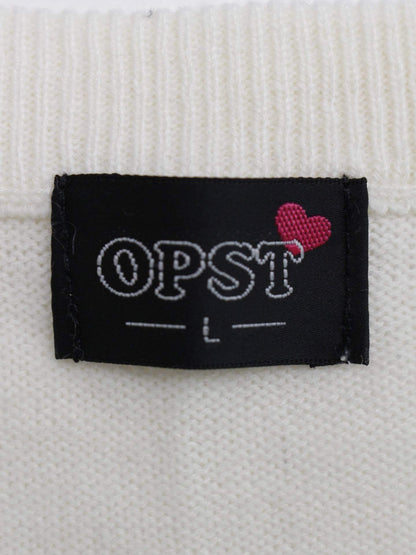 OPST/ベスト/トップス/ホワイト/L