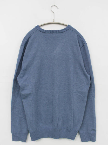 ニット/セーター/トップス/スカイブルー/2XL