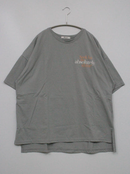 gleam/グリーム/Tシャツ/カットソー/トップス/グレー/M