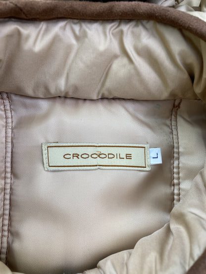 Crocodile/クロコダイル/ダウンジャケット/コート/ジャケット/アウター/ベージュ/L