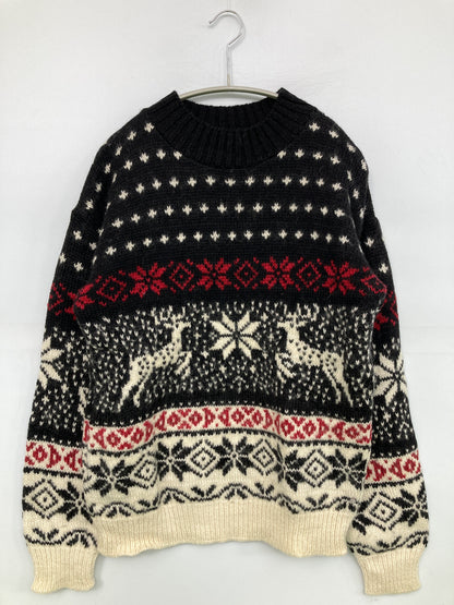 ALPS/アルプス/ニット/セーター/トップス/ブラック/L