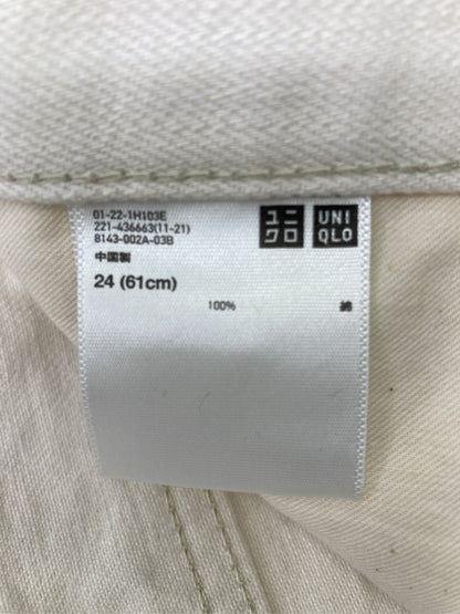 UNIQLO/ユニクロ/その他パンツ/パンツ/アイボリー/24(61cm)