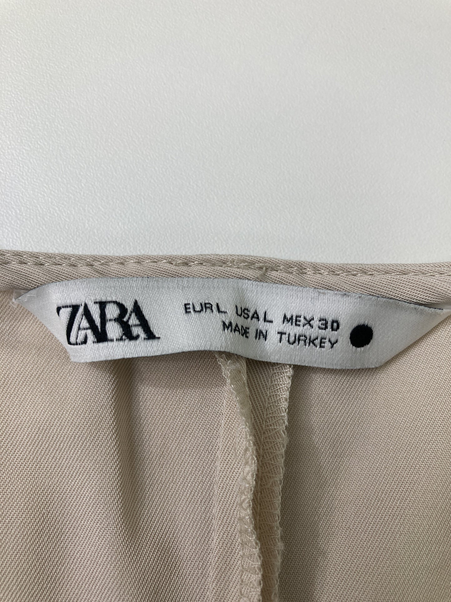 ZARA/ザラ/シャツ/ブラウス/トップス/ベージュ/L