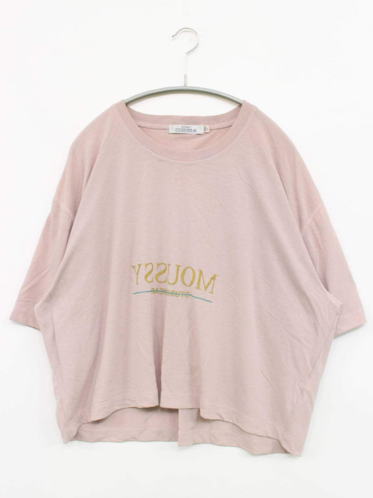 MOUSSY/マウジー/Tシャツ/カットソー/トップス/ピンク/F