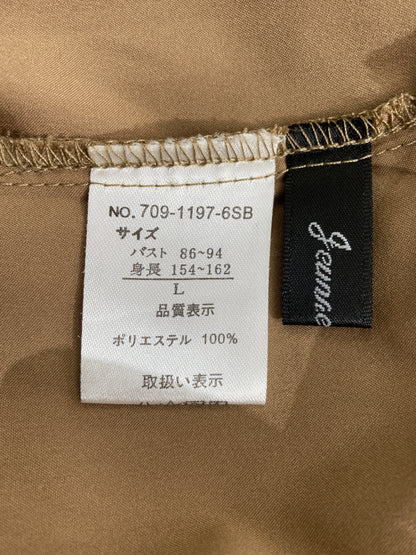 シャツワンピース/ワンピース/ドレス/ブラウン/L