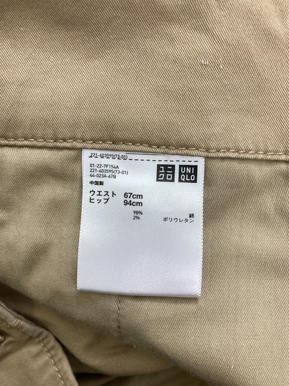 UNIQLO/ユニクロ/その他パンツ/パンツ/ベージュ/ウエスト67cm ヒップ94cm