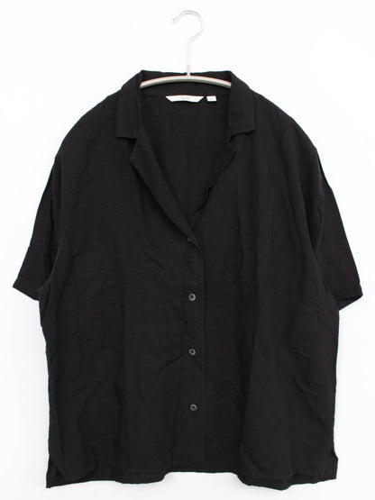 UNIQLO/ユニクロ/シャツ/ブラウス/トップス/ブラック/L